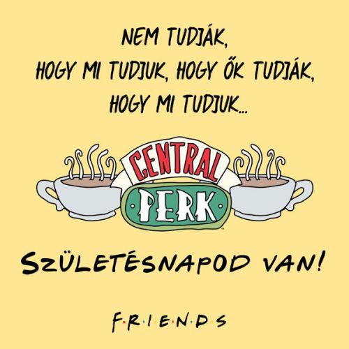 Trend képeslap -Születésnap - Friends