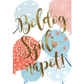 Születésnap - Lufis képeslap