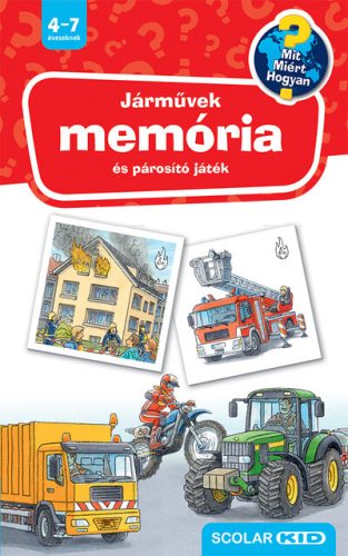 Járművek - Memória és párosító játék