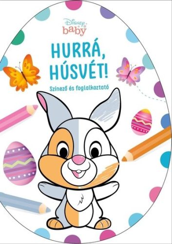 Hurrá, Húsvét! - Disney Baby (tojás alakú színező)