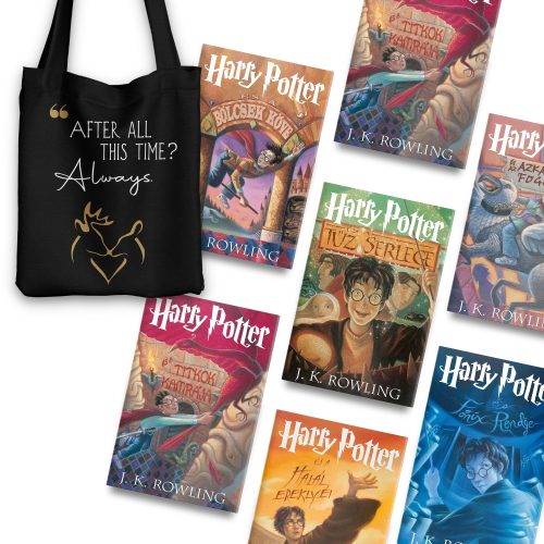 Harry Potter-sorozat könyv + vászontáska csomag