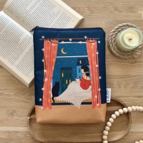 Lány az ablakban könyvtok - Cipzáras