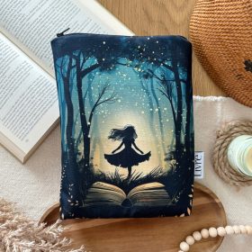 Elvarázsolt Erdő könyvtok - Cipzáras