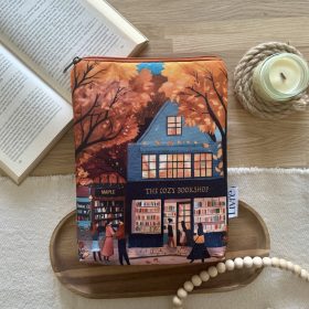 The Cozy Bookshop könyvtok XXL - Cipzáras