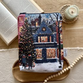 Christmas Bookshop könyvtok XXL - Cipzáras 